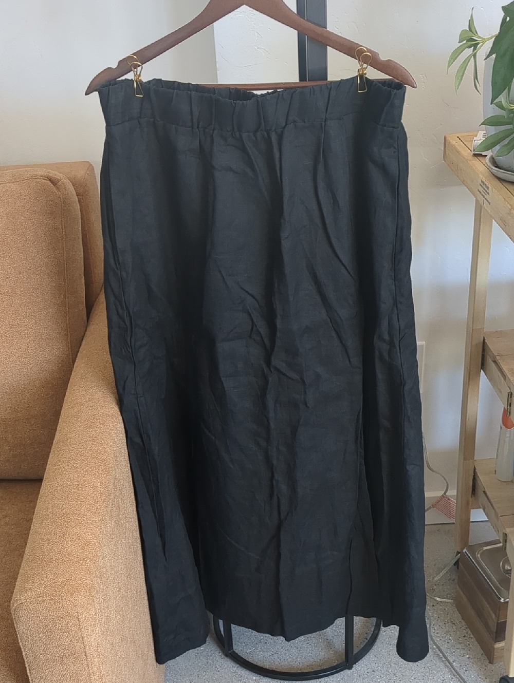 NWOT Quince Linen European Maxi Skirt Large - Picture 2 of 8